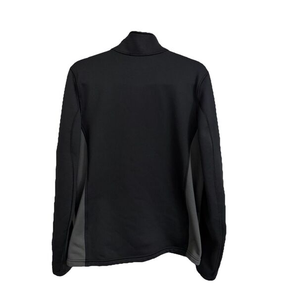 LL Bean Jacket Mens Large Black Full Zip Softshell Windproof Fleece 284602 - Picture 5 of 8